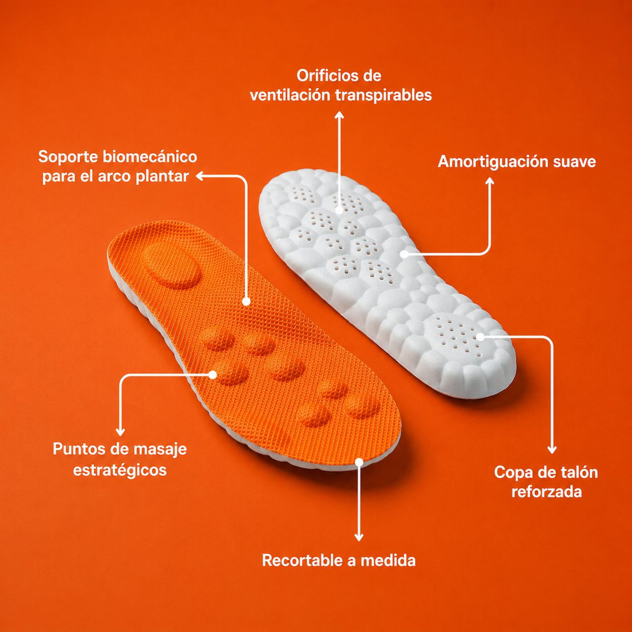 Plantillas de Soporte Biomecánico PisaBien™