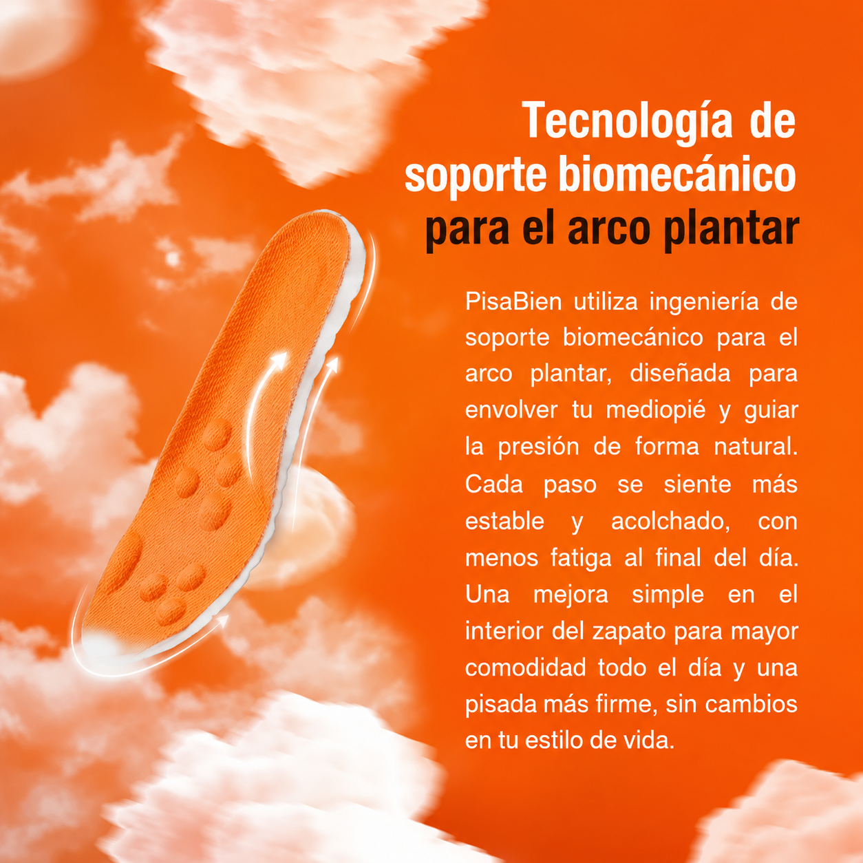 Plantillas de Soporte Biomecánico PisaBien™